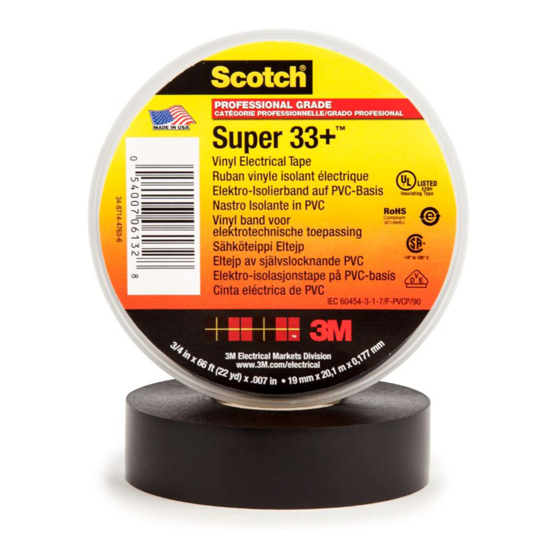 3M Ruban isolantélectrique, Largeurxlongueur: 19X20 mmxm