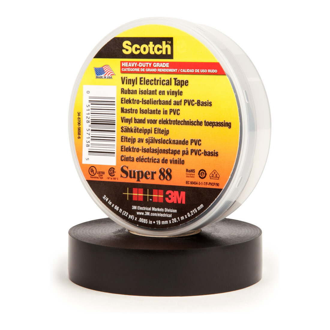 3M Ruban isolantélectrique, Largeurxlongueur: 19X20 mmxm
