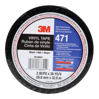 3M Rubans adhésifs en PVC doux, Couleur: BLACK