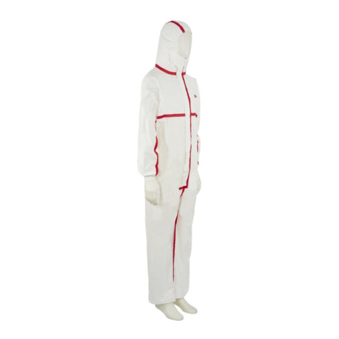 3M Schutzanzug 4565 weiß/rot, Typ 4/5/6 Größe L