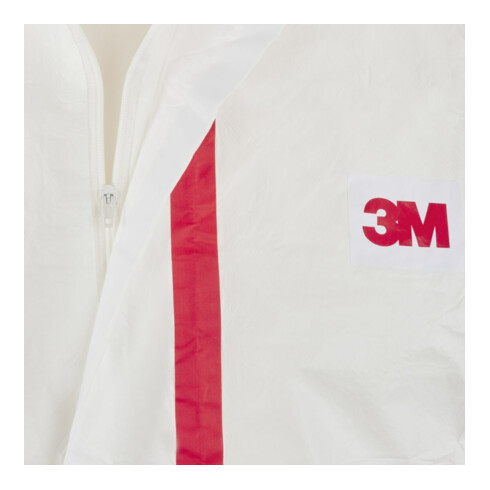 3M Schutzanzug 4565 weiß/rot, Typ 4/5/6 Größe M
