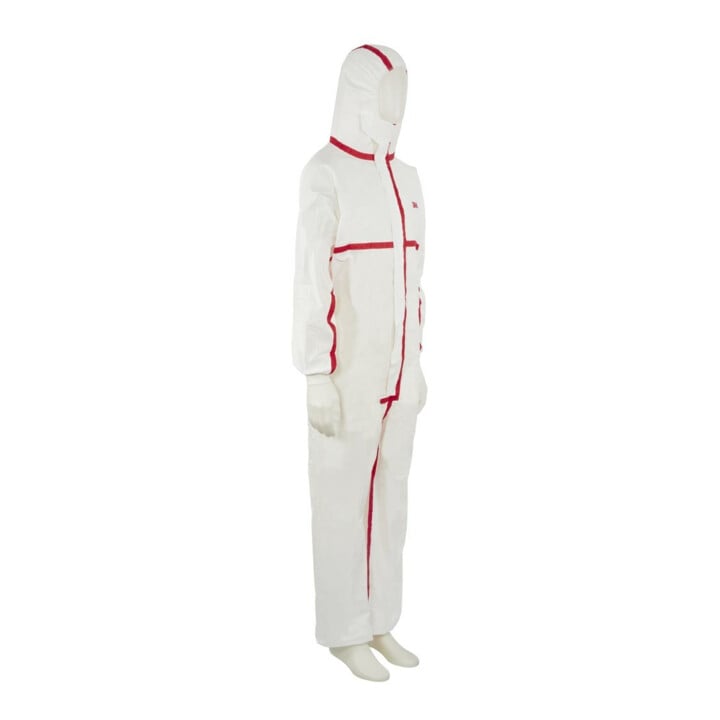 3M Schutzanzug 4565 weiß/rot, Typ 4/5/6 Größe S
