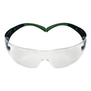 3M Schutzbrille SecureFit-SF400 Bügel schwarz grün PC-Scheibe klar EN166 EN170