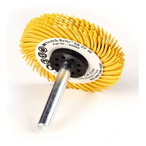 3M Scotch-Brite Bristle-B rush Typ C 50 mm Schaft- 6 mm, BB-ZS, Körnung: 8