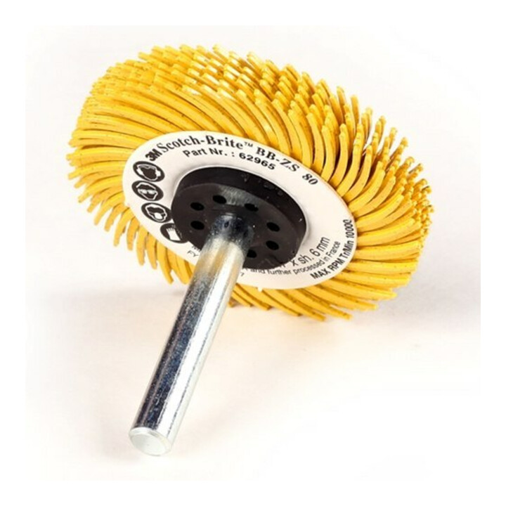 3M Scotch-Brite Bristle-B rush Typ C 50 mm Schaft- 6 mm, BB-ZS, Körnung: 8