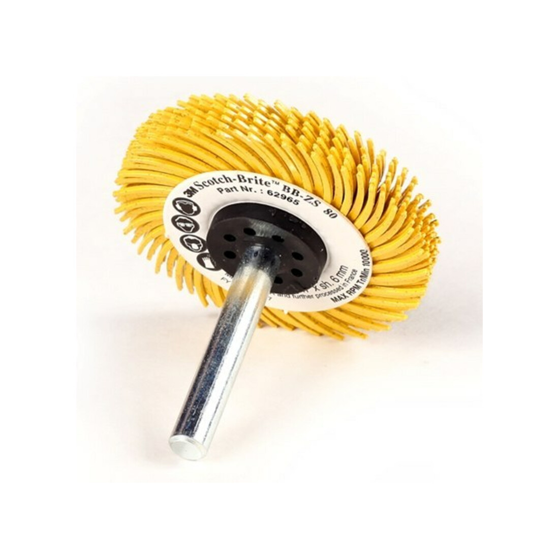 3M Scotch-Brite Bristle-B rush Typ C 50 mm Schaft- 6 mm, BB-ZS, Körnung: 8