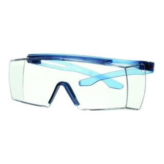 3M SECUREFIT berbriller SecureFit 3700, blauer Bügel, klare Scheibe 3M