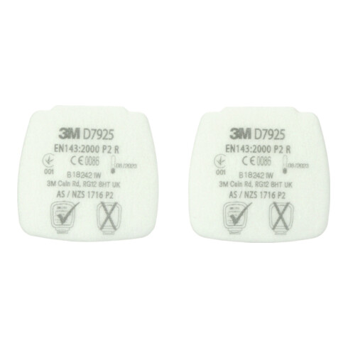 3M Set de filtres à particules, 20 paires, filtre : P2R