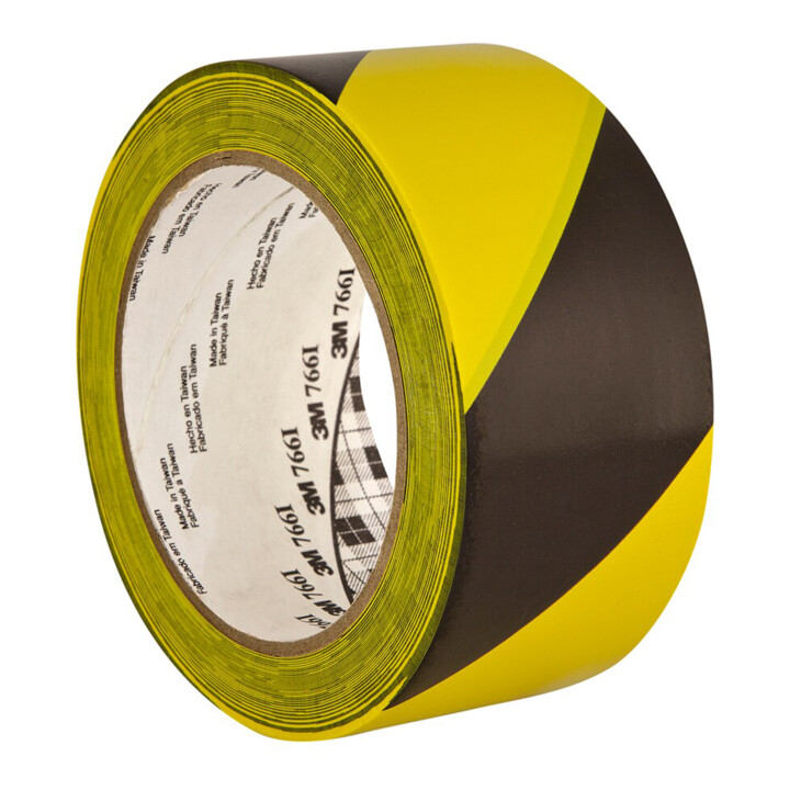 3M Signalkruban adhésif noir-jaune, 50 mm x 33 m 766SG50