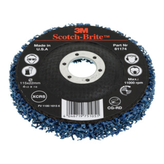 3M Spazzola per pulitura grezza (SiC), CG-RD, Ø115mm