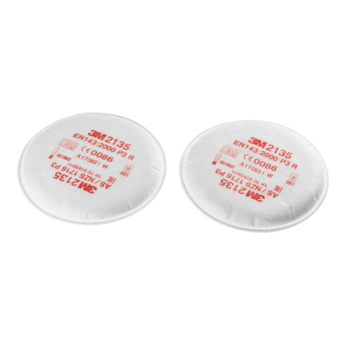3M spin-on deeltjesfilterset, 10 paar P3R rond