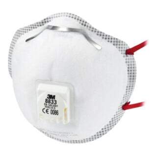 3M stofmasker 8833 FFP3NRD b.30xAGW-waarde EN149:2001+A1:2009