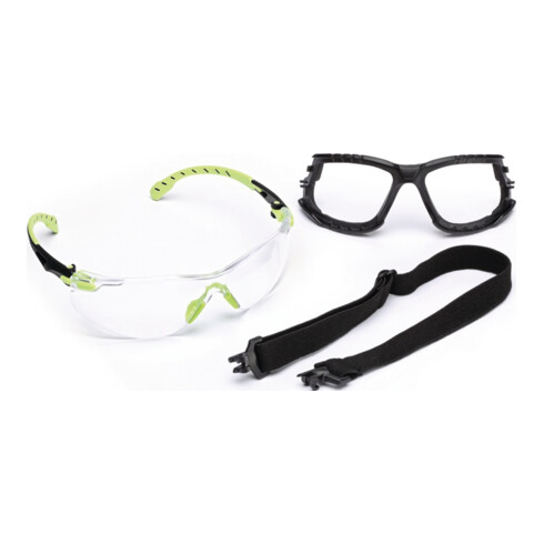 3M veiligheidsbril Solus 1000-Set EN 166,EN 170,EN 172 slapen groen, glazen helder PC