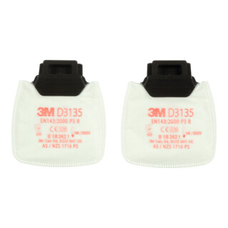 3M Verwisselbare deeltjesfilters, set, 10 paar, Filter: P3R