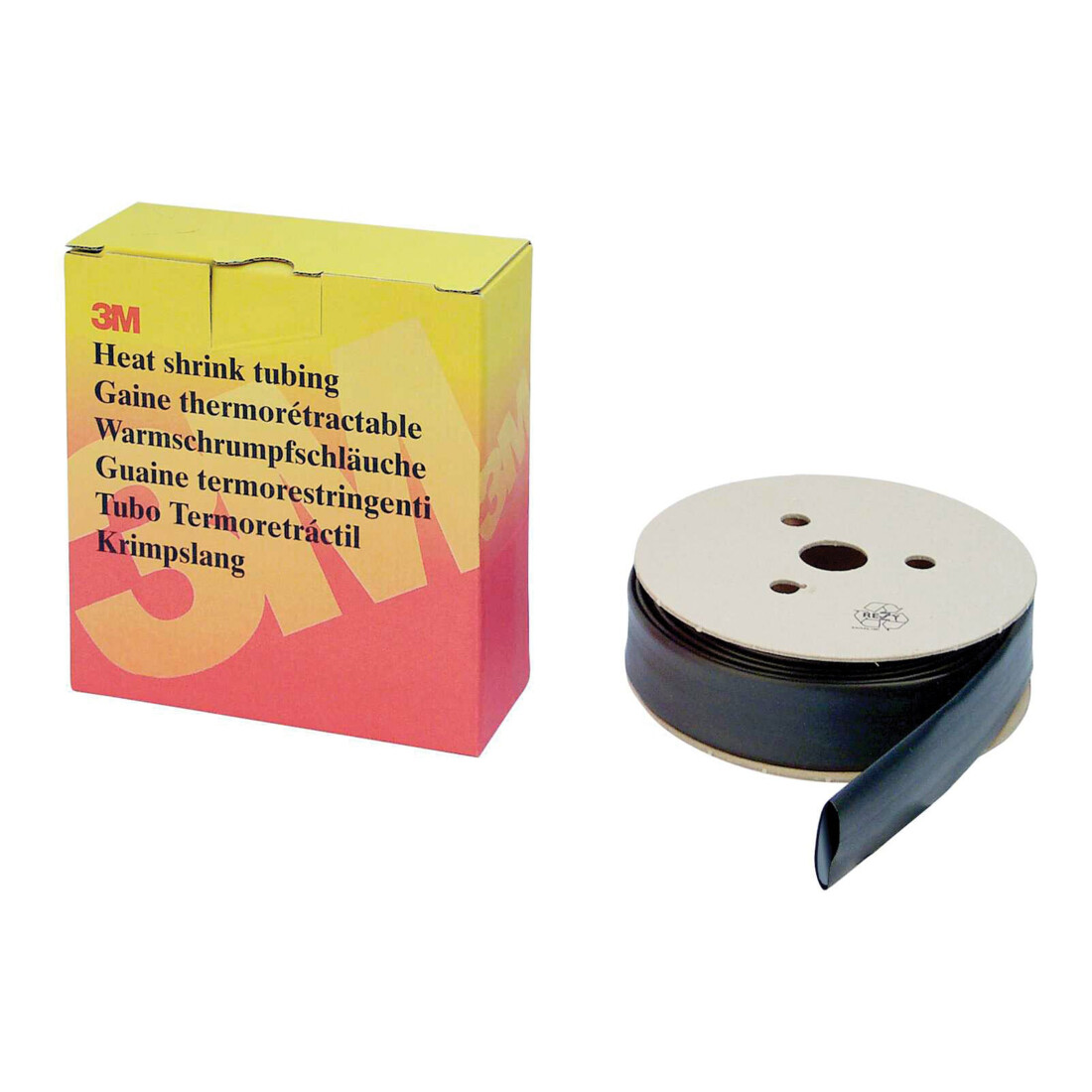 3M Warmschrumpfschlauch rouleau 2,4/1,2 mm, noir, fin HSR 2,4/1,2 sw