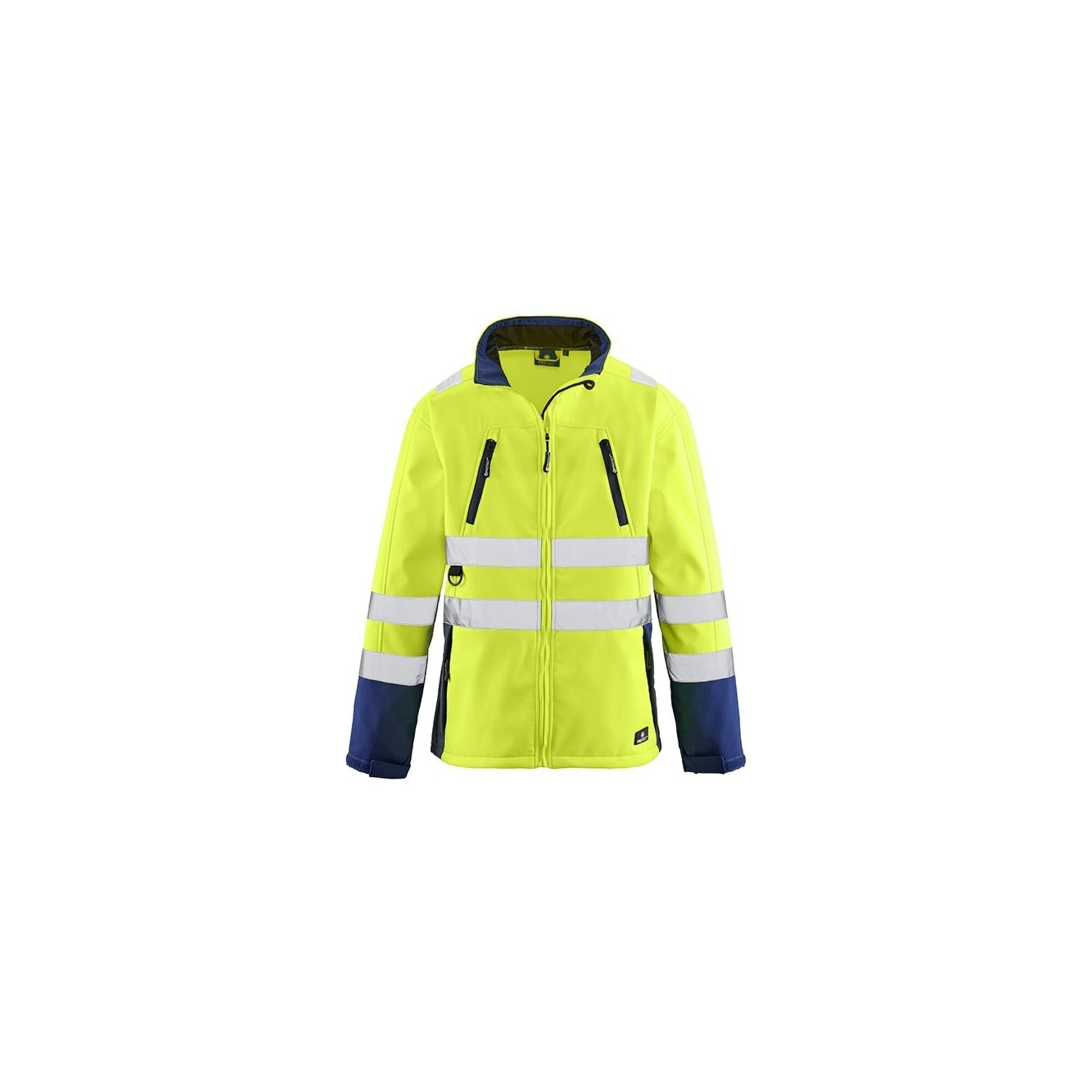 4 Protect JackePittsburgh, Softshell leuchtgelb/navy, Gr. 2XL ; BIG