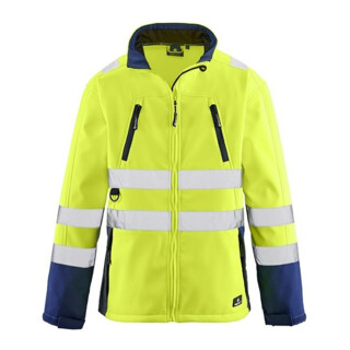 4 Protect JackePittsburgh, Softshell leuchtgelb/navy, Gr. S