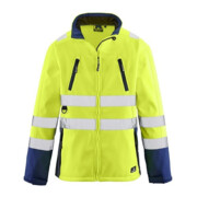 4 Protect Veste Pittsburgh, Softshell jaune fluo/marine, T. M