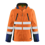 4 Protect Veste Pittsburgh, Softshell orange fluo/navy, T. 2XL