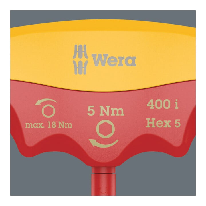 400 i VDE Hex Indicateur de couple isolé, 4 x 90 mm