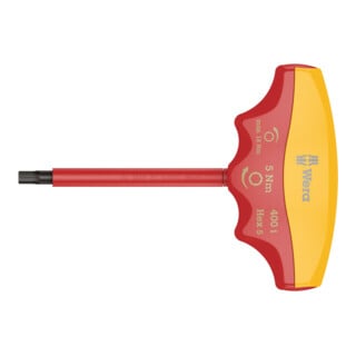 400 i VDE Hex Indicateur de couple isolé, 5 x 90 mm