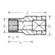 Clés à douille Stahlwille Spline-Drive 40aSP-4