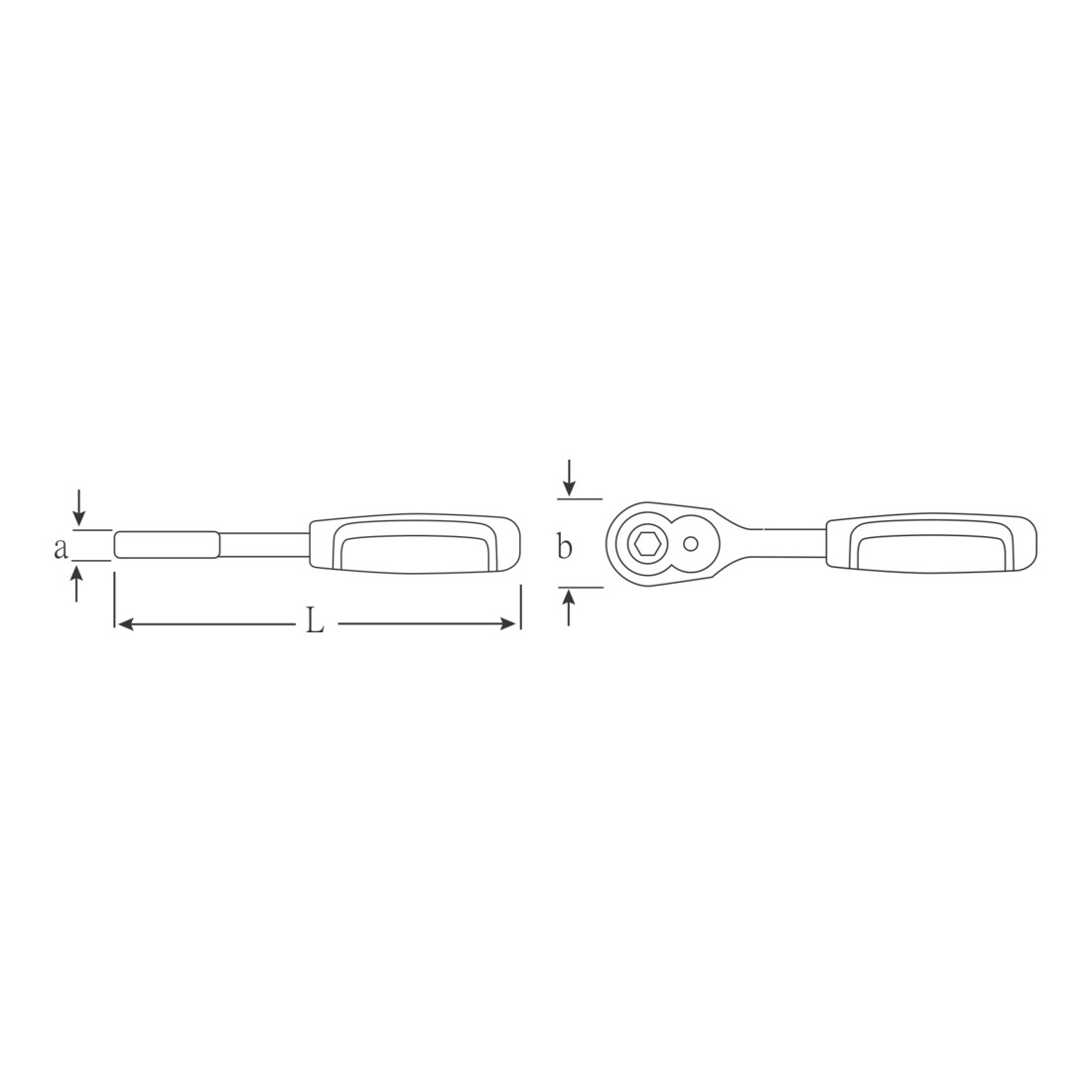 415B Cliquet porte-embouts 117 mm