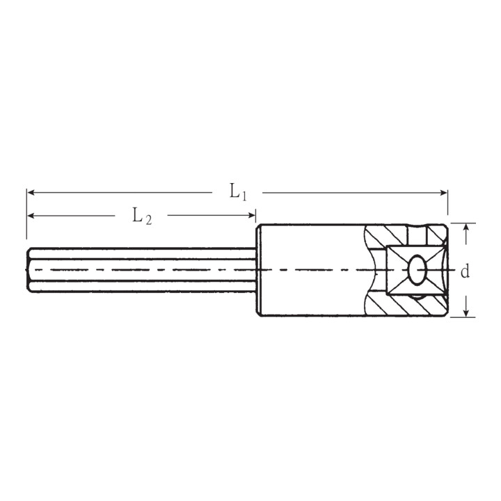 44a Douilles tournevis INHEX 5/32 "