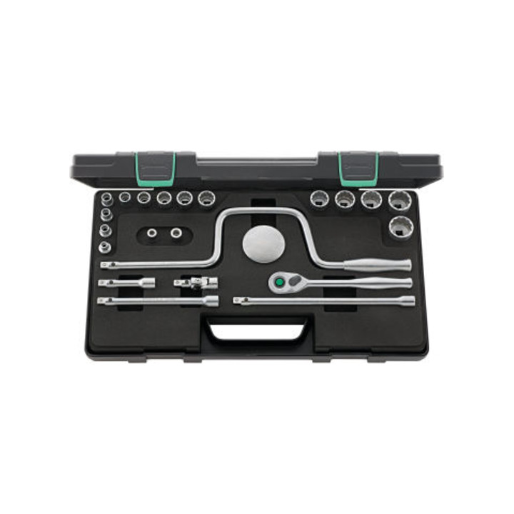 45a/14/8QR Composition de douilles carré  3/8" 22-teilig, 3272 g