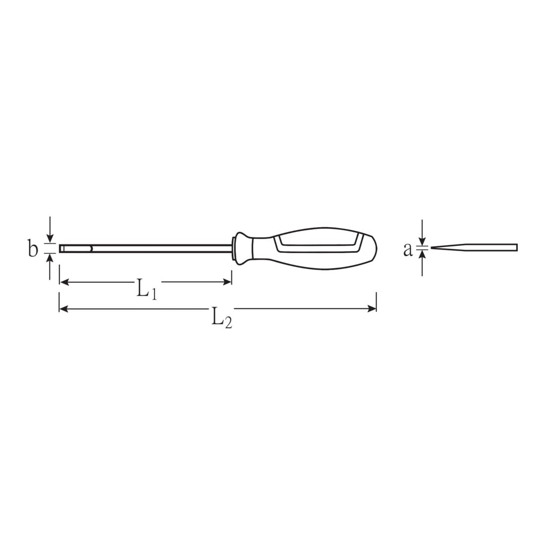 Stahlwille Tournevis plat pour électricien 4628 DRALL