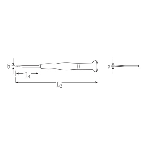 Stahlwille 4751 Tournevis pour vis à tête fendue