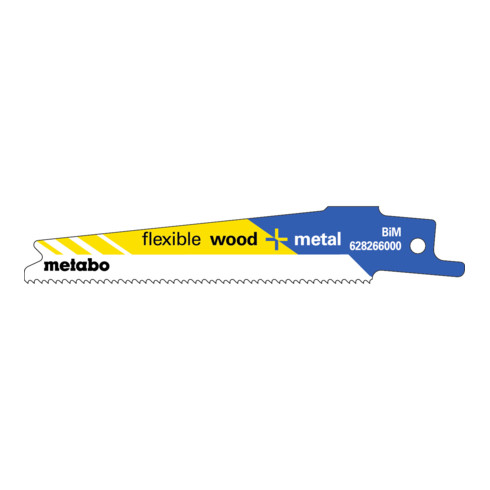 Lames de scie alternative Metabo pour bois+métal, série ''flexible'', pour bois+métal