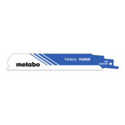 Metabo 5 lames de scie sabre "heavy metal