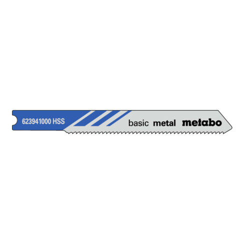 Lames de scie sauteuse Metabo 5 U Classique pour le métal 52 mm