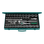 50ma/39/6QR Composition de douilles carré  1/2" 45-pcs, 9020 g-1