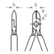 6600 Pinces coupantes de côté avec chanfrein de coupe 180 mm; Kopf ; Griffe-3