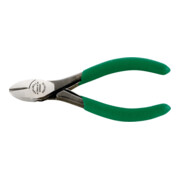 6601 Pince coupante de côté avec léger chanfrein de coupe 110 mm; Kopf polie; Griffe revêtement plastique à surface rugueuse-1