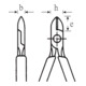 6602 VDE Pinces coupantes de côté VDE avec chanfrein de coupe 200 mm; Kopf ; Griffe-4