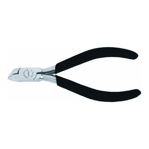 6613 Pince diagonale électroniques pour l'électronique  avec léger chanfrein de coupe 112 mm; Kopf polie; Griffe revêtement plastique à surface rugueuse, convient aux applications ESD