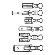 6639 Pince pour embouts 220 mm; Kopf brunie; Griffe avec gaine synthétique; Crimp-Bereich 0,25-0,5 (AWG 24-20); 0,5-1 (AWG 20-18); 4-6 (AWG 12-10); 1,5-2,5 (AWG 16-14) mm²-3