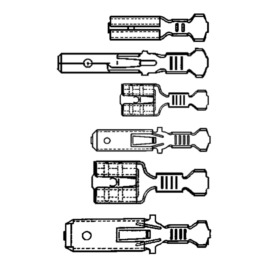 6639 Pince pour embouts 220 mm; Kopf brunie; Griffe avec gaine synthétique; Crimp-Bereich 0,25-0,5 (AWG 24-20); 0,5-1 (AWG 20-18); 4-6 (AWG 12-10); 1,5-2,5 (AWG 16-14) mm²