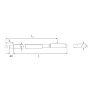 730/80 Clé dynamométrique Service MANOSKOP® à attachement pour embouts 160-800 N·m-3