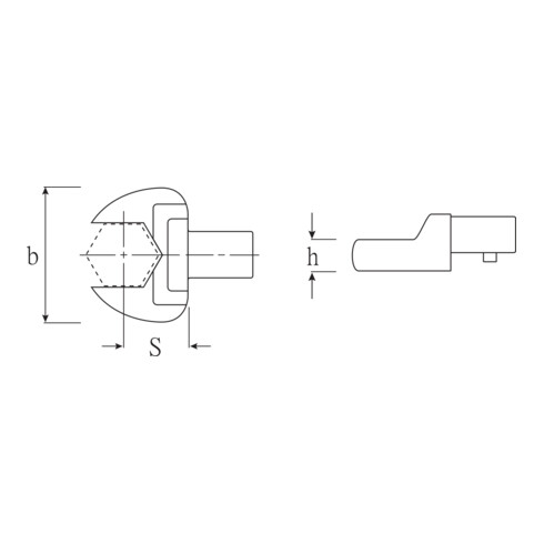 Stahlwille Outils d'insertion de mâchoires 731/10 pour porte-outil 9x12