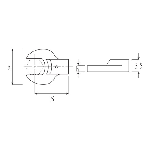 Outils de fixation à mâchoires Stahlwille 731/80 pour porte-outils 9x12