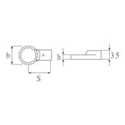 Stahlwille Ring Attachment Attachment Tools 732/80 pour cône porte-outil 9x12-4
