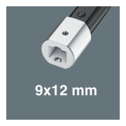 Clé à douille à anneau Wera 7771 9x12mm Taille 11-2