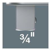 7783 E Carré traversant interchangeable, 3/4" x 70 mm-4