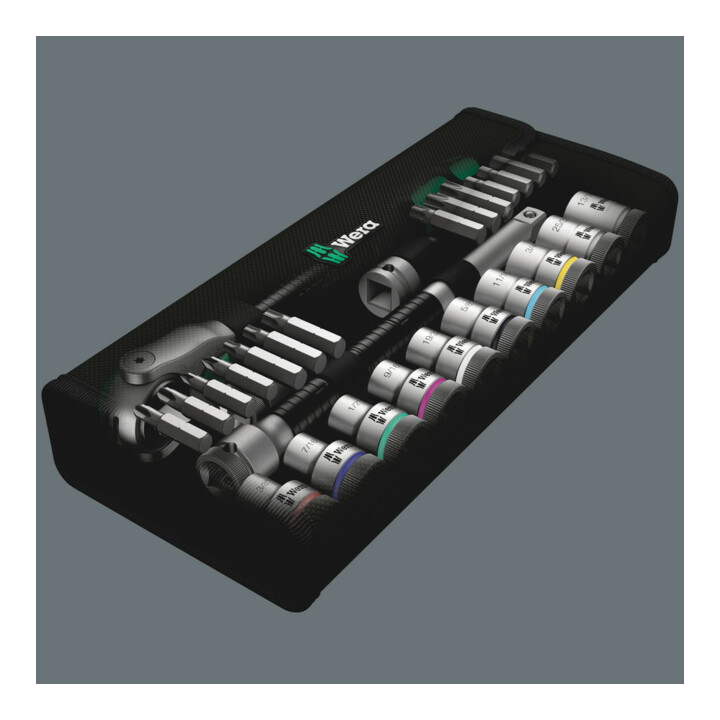 8100 SC 9 Jeu cliquet Zyklop Speed, à emmanchement 1/2", syst. impérial, 28 pièces