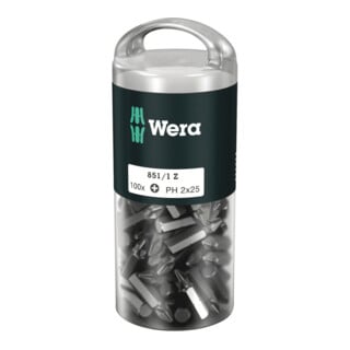 851/1 Embouts Z DIY 100, PH 2 x 25 mm, 100 pièces