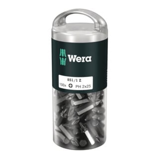 851/1 Embouts Z DIY 100, PH 2 x 25 mm, 100 pièces